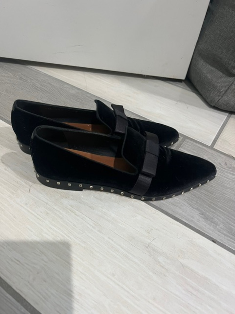 Valentino Black Velvet Tuxedo Loafer - Picture 4 of 5